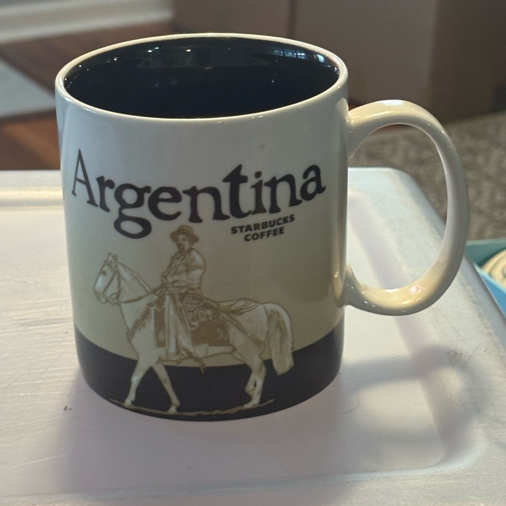 Starbucks Argentina Coffee Mug - Black and Cream